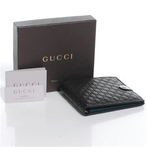 men's gucci avel black guccissima leather bifold wallet|gucci wallet bifold men authentic.